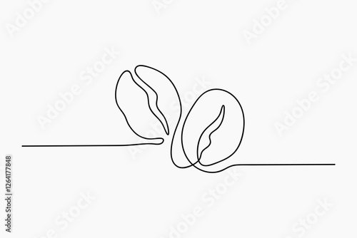 Coffee beans, aesthetic illustration design element vector