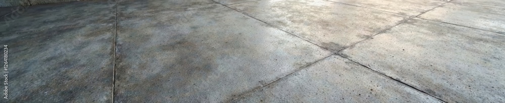 Obraz premium Rough textured concrete floor with a polished finish background, concrete, ground, flooring