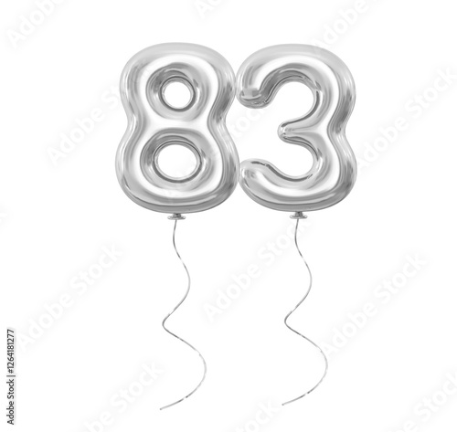 Silver Balloon Number 83 photo