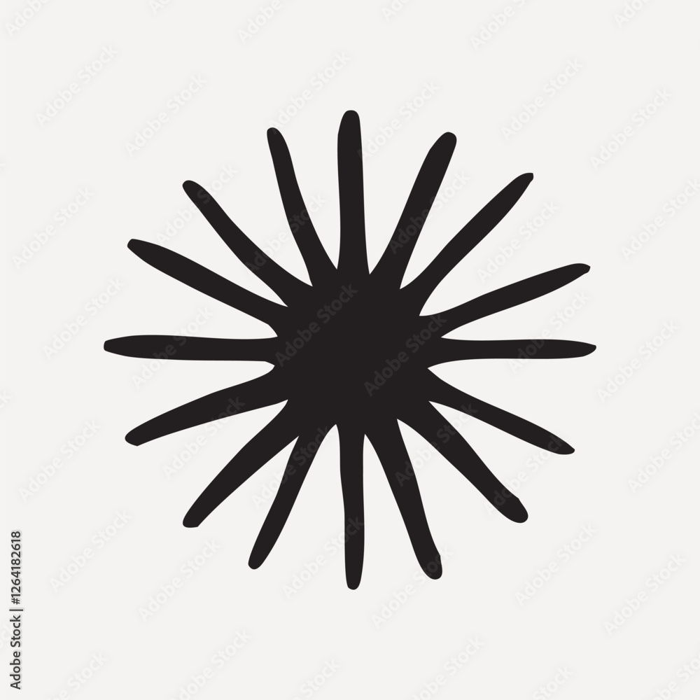 Abstract black starburst design vector Abstract black starburst design vector