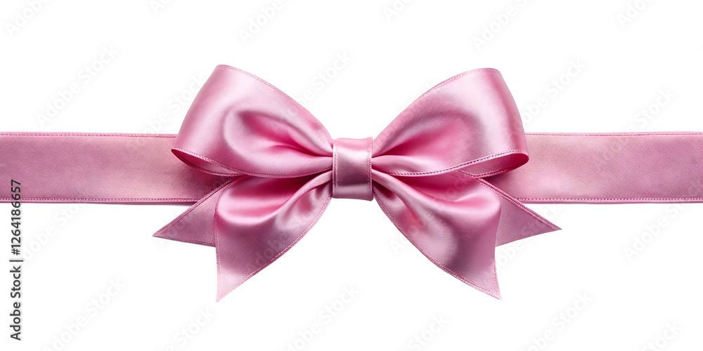 Minimalist Pink Satin Ribbon Bow – Soft and Elegant Gift Decoration Minimalist Pink Satin Ribbon Bow – Soft and Elegant Gift Decoration