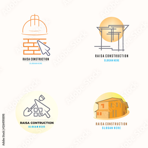 Illustration Building Dreams with Strength and Precision logo