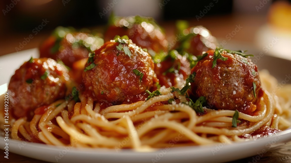 a plate of spaghetti with meatballs a plate of spaghetti with meatballs