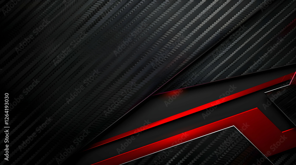 Abstract background featuring layered black and red geometric shapes with a sleek design Abstract background featuring layered black and red geometric shapes with a sleek design
