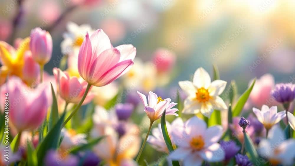 Blooming Easter Flowers – A Time-Lapse of Spring Renewal Blooming Easter Flowers – A Time-Lapse of Spring Renewal
