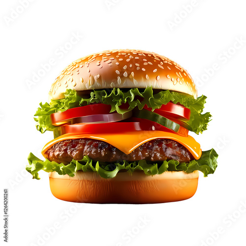 Juicy Cheeseburger 1 generative AI