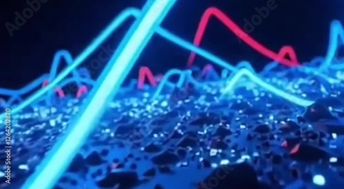 fiber optics background with lots light spots