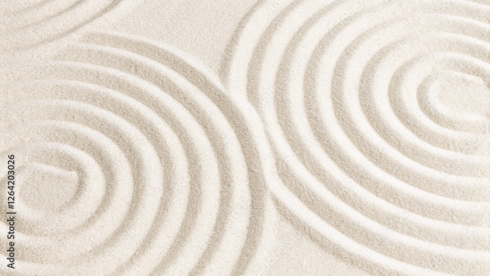 Sand pattern as background. A zen pattern in white sand. Beach sand texture in the summer sun. Sea waves and sun glare over the sandy coast. Sand texture background. Wave pattern. Sand pattern as background. A zen pattern in white sand. Beach sand texture in the summer sun. Sea waves and sun glare over the sandy coast. Sand texture background. Wave pattern.