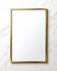 Rectangular frame gold border Double line rectangle golden