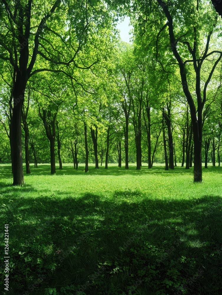A serene forest scene filled with lush green trees, creating a peaceful and vibrant atmosphere. A serene forest scene filled with lush green trees, creating a peaceful and vibrant atmosphere.