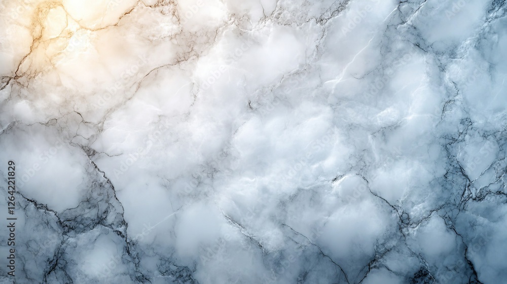 Obraz premium Elegant White and Grey Marble Texture Background with Intricate Veins and Patterns Creating a Luxurious and Timeless Aesthetic Ideal for Interior Design and Creative Projects