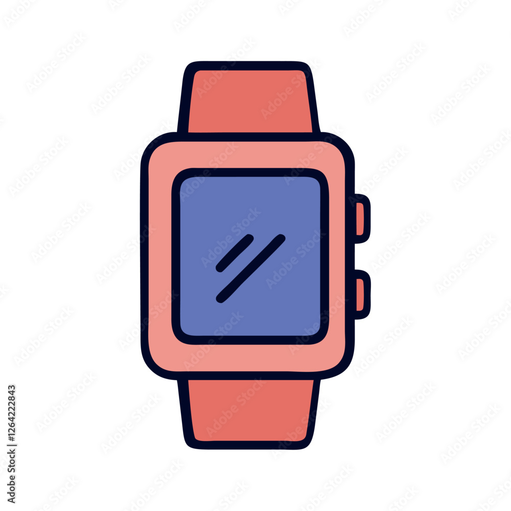 Smartwatch with digital screen tech gadget Smartwatch with digital screen tech gadget