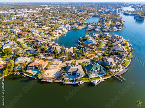 Naples Florida aerial photo luxury real estate photo