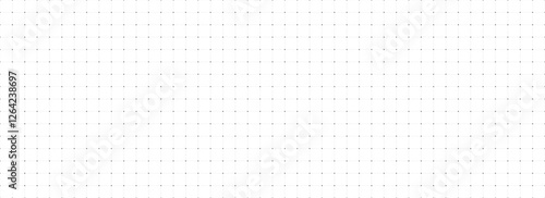 Planer page with dotted grid. Seamless checkered paper texture. Retro bullet journal notebook background. Simple square graph pattern. School math sheet wallpaper. Vector repeating workbook template