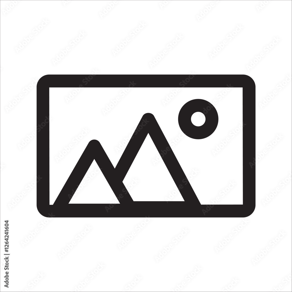 picture icon in trendy flat style isolated on background. picture icon in trendy flat style isolated on background.