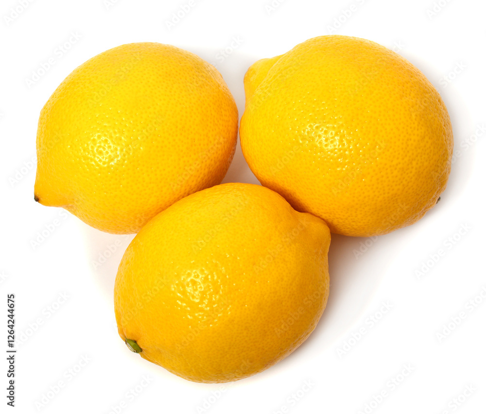 Three lemon isolated on white background Three lemon isolated on white background