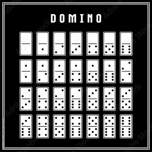 black and white dominoes