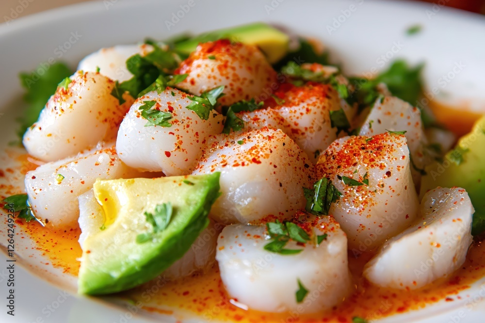 Scallop Ceviche Delight with Avocado and Cilantro A Culinary Masterpiece of Fresh Flavors Scallop Ceviche Delight with Avocado and Cilantro A Culinary Masterpiece of Fresh Flavors
