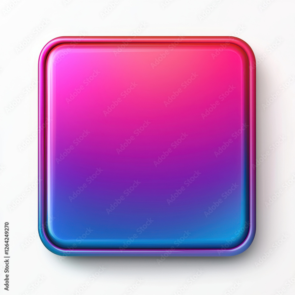 Gradient colored button with glowing effect design isolated design on white background Gradient colored button with glowing effect design isolated design on white background