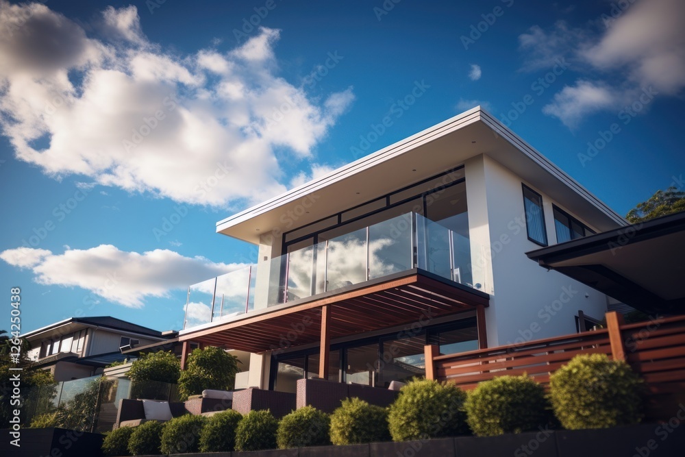 Suburb house architecture building outdoors. Suburb house architecture building outdoors.