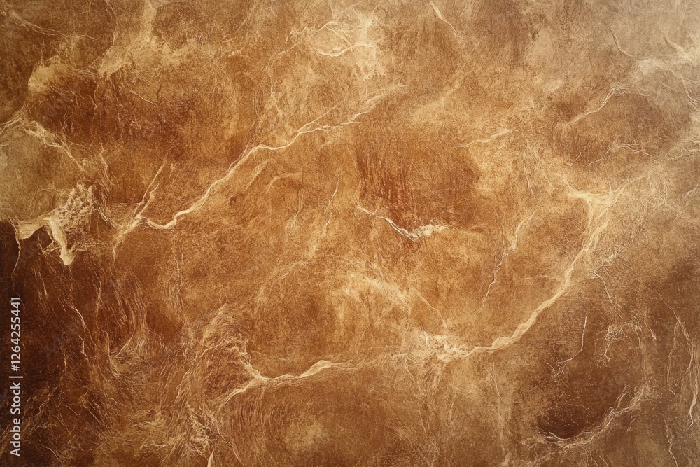 Obraz premium Brown marble texture with light veins creating a unique pattern