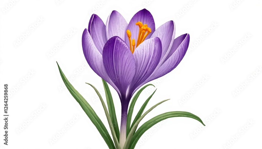 Naklejka premium purple crocus flower