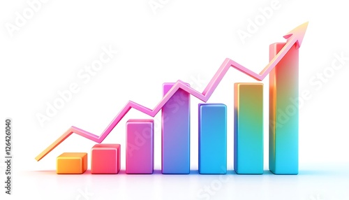 Colorful Upward Trend Graph Showing Growth Success Free Download Colorful Upward Trend Graph Showing Growth Success - GFXLoad