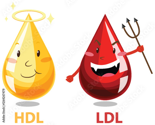 Good vs Bad Cholesterol Characters