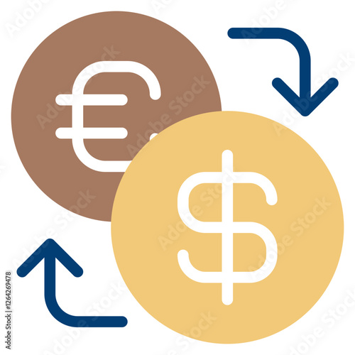 Currency Exchange Icon for Financial Applications