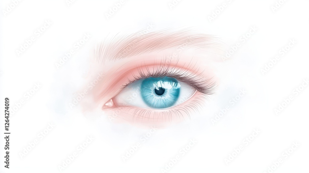 Mesmerizing closeup, a vibrant pink eye with exquisite detail and unique color mesmerizing Mesmerizing closeup, a vibrant pink eye with exquisite detail and unique color mesmerizing