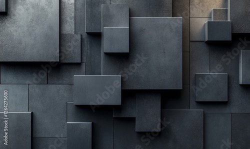 Abstract 3d rendering of a surface with gradient. Modern geometric background. Minimalistic design for poster, cover, branding, banner, placard., Generative AI