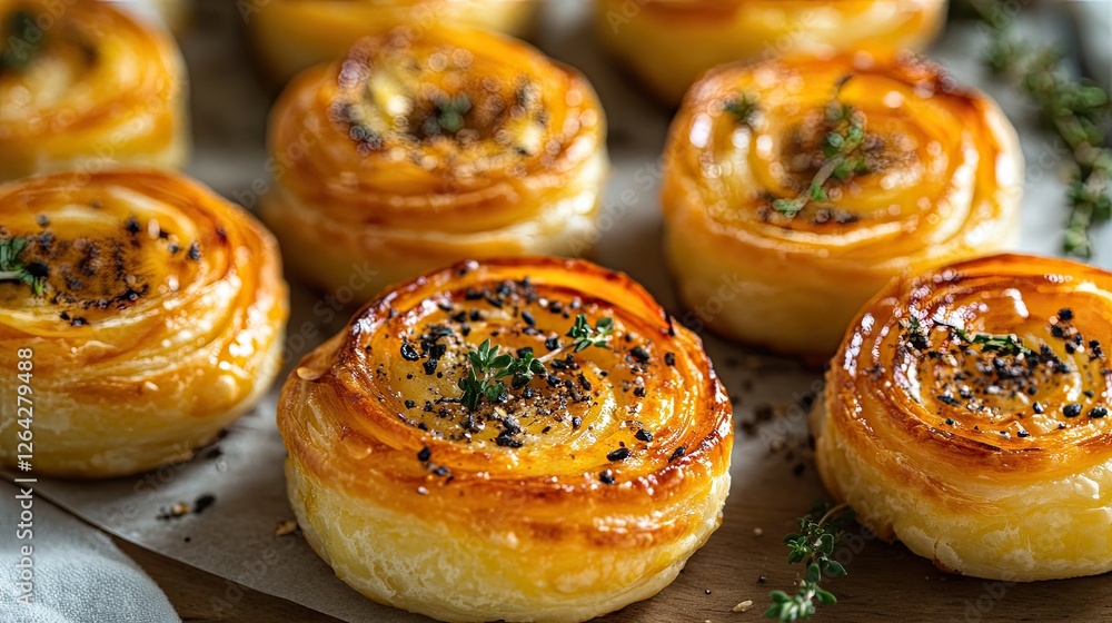 Golden Flaky Pastries Filled with Savory Ingredients for a Delicious Snack Golden Flaky Pastries Filled with Savory Ingredients for a Delicious Snack