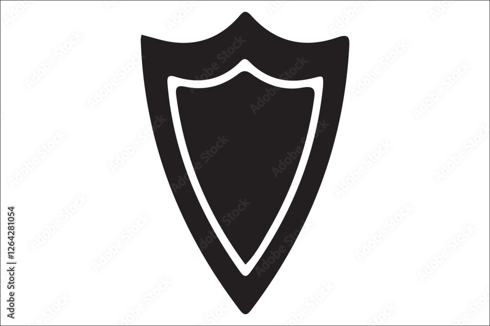 Premium Shield Silhouette Vector – Perfect for Logos and Emblems Premium Shield Silhouette Vector – Perfect for Logos and Emblems