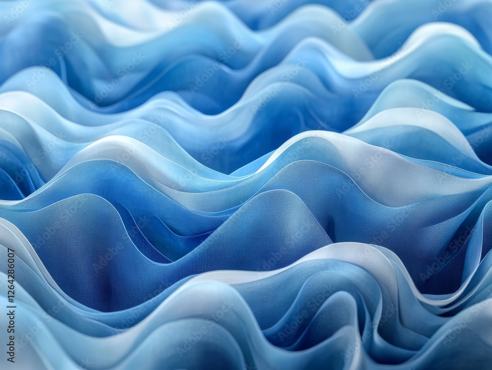 Obraz premium Abstract minimalist cubes, fluid design, 3d render, Generative AI
