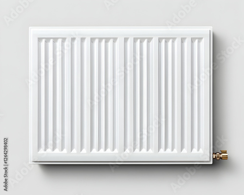 Wallpaper Mural Radiator on the wall. Home heating system. Heating equipment for home generative AI Torontodigital.ca