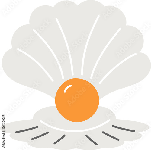 Scallop Ocean Illustration