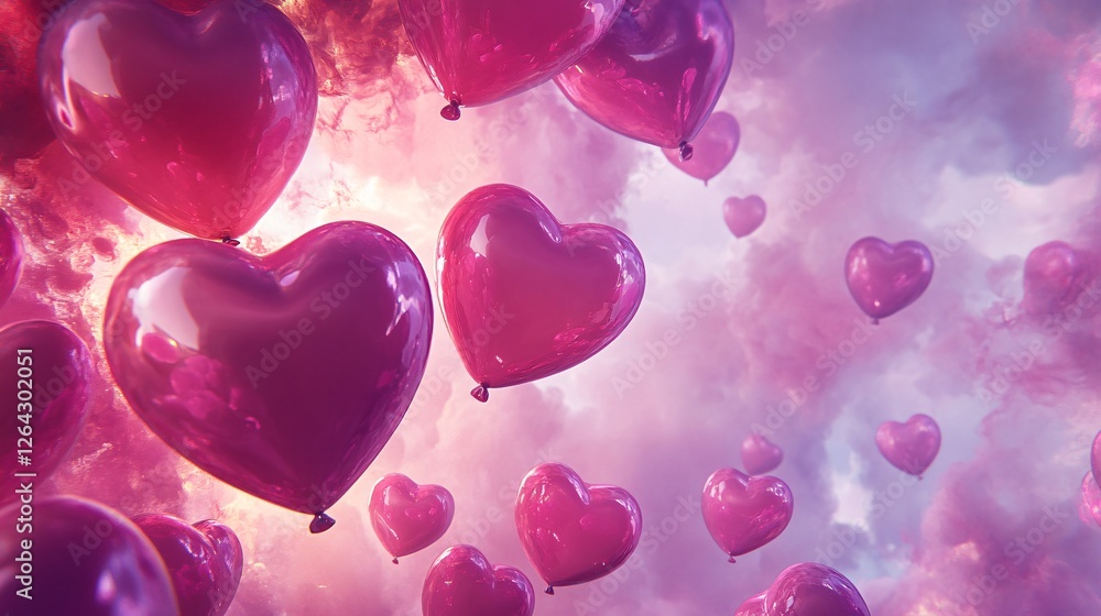 Celebrating Valentine's Day: Pink Heart for Love and Affection Celebrating Valentine's Day: Pink Heart for Love and Affection
