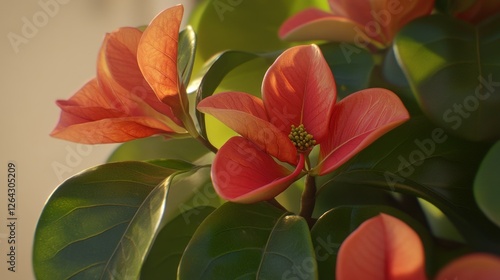 Orange flowers blooming, garden, sunlight, close-up, botanical, nature
