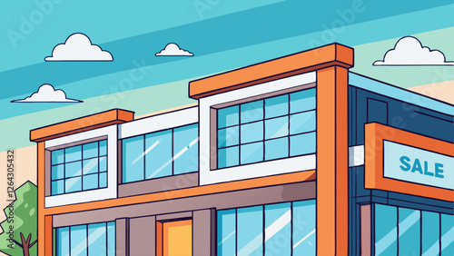 vector illustration of building