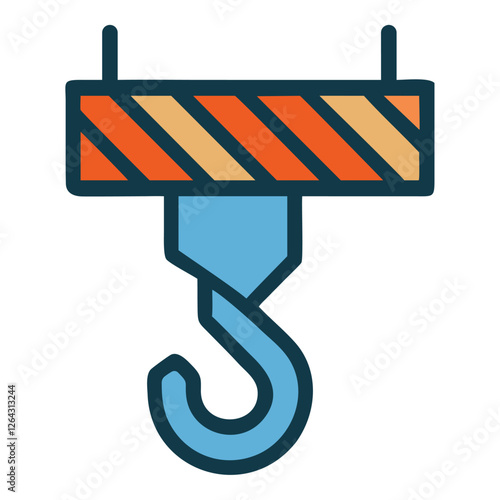 Construction crane hook