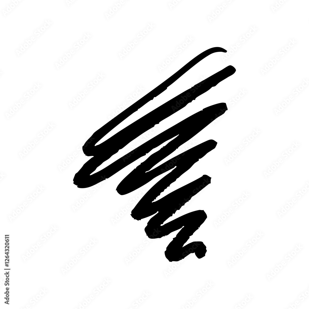 hand drawn black abstract stroke element hand drawn black abstract stroke element