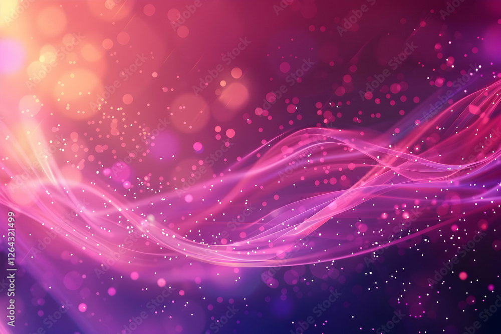 Fototapeta premium Abstract colorful wave background with bokeh lights, ideal for creative designs and wallpapers