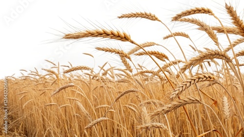 Fototapeta Naklejka Na Ścianę i Meble -  Golden Wheat Field Close-up Composition of Ripe Ears, Agriculture, Harvest, Wheat field photography wheat, grain