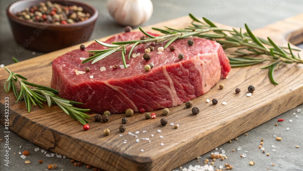 Rosemary and Pepper Crusted Steak on Wooden Board, Food Photography, Steak Recipe, Beef Steak, Recipe Rosemary and Pepper Crusted Steak on Wooden Board, Food Photography, Steak Recipe, Beef Steak, Recipe