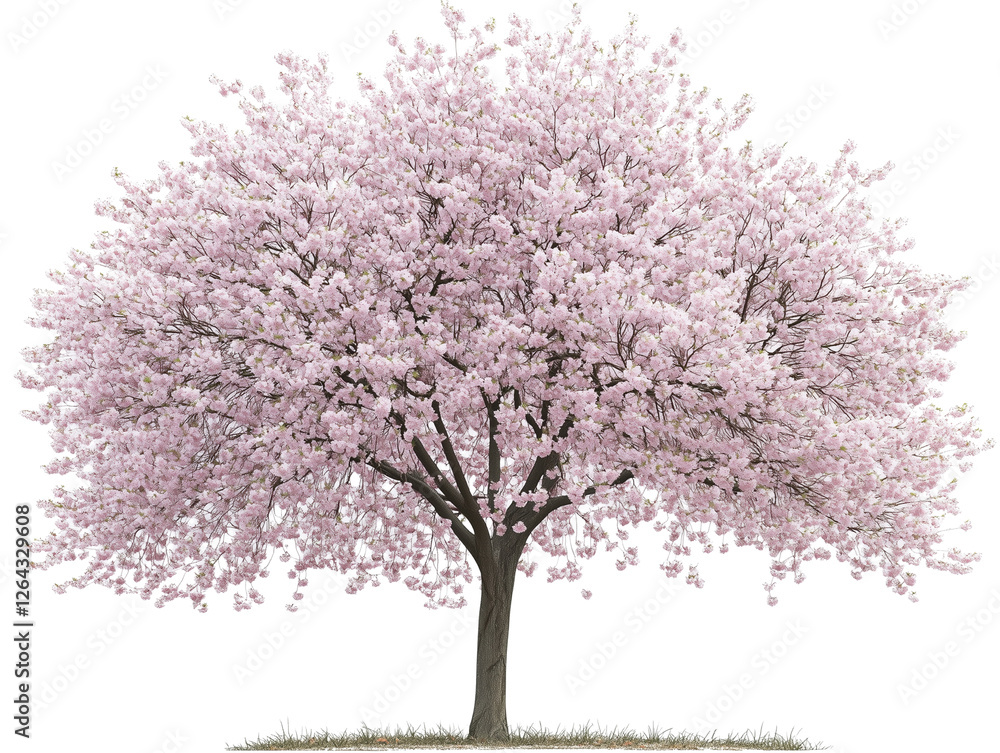 Obraz premium 桜の木のイラスト|自然・和風デザインに最適