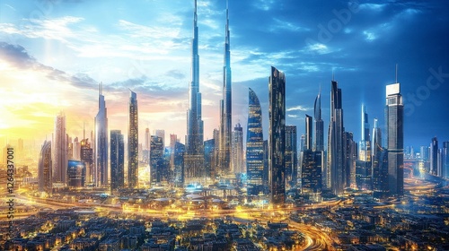 Wallpaper Mural Stunning Urban Skyline View Torontodigital.ca