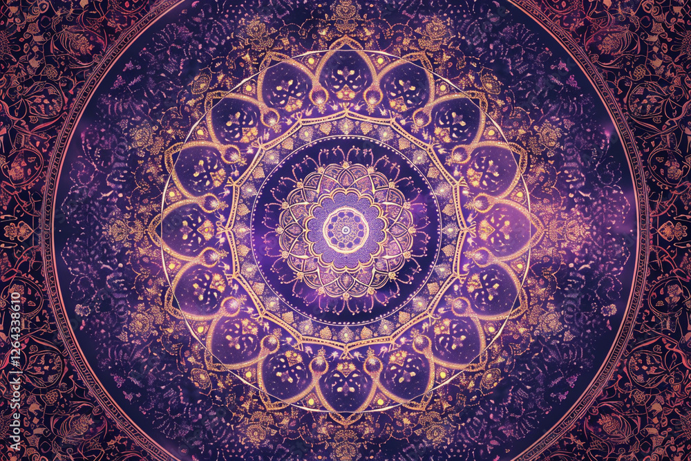 Fototapeta premium Luxury Mandala Background with Golden Arabesque Ornament in Islamic Style