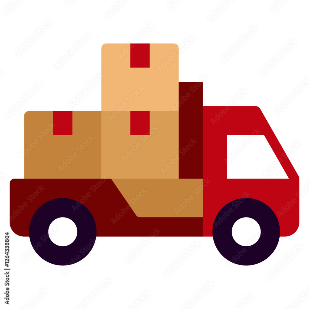 Stylish Delivery Truck Icon for Logistics Stylish Delivery Truck Icon for Logistics