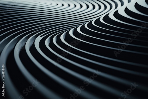 Abstract wavy lines for backgrounds, banners, or presentations, close up shot
