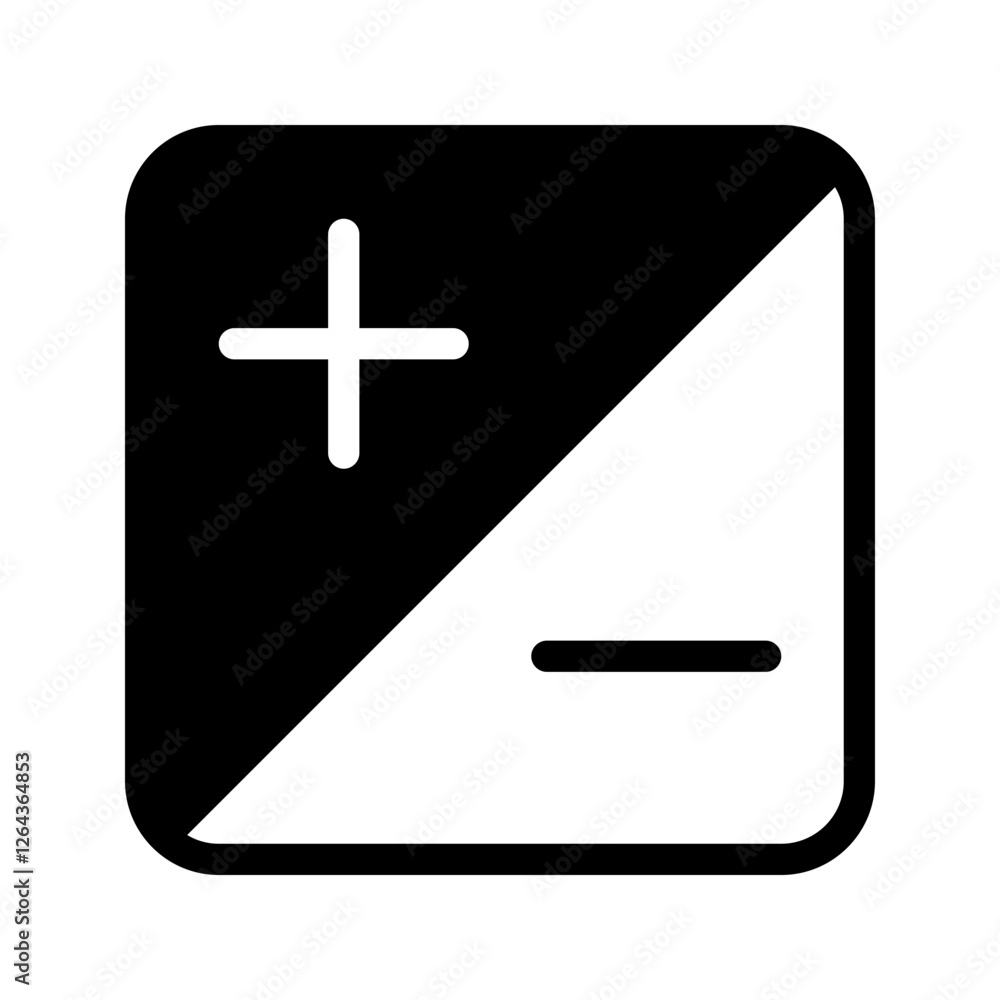 Obraz premium Simple Graphic Icon for Mathematical Operations